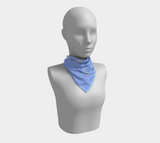 New York City Map Blue Twilight Square Scarf