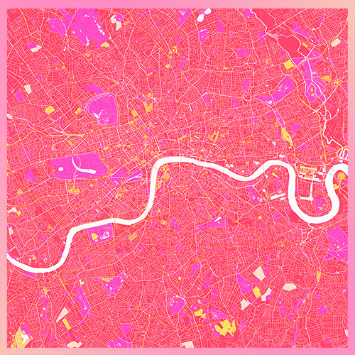 London Map Red Scarf – The Official Scribble Maps Store